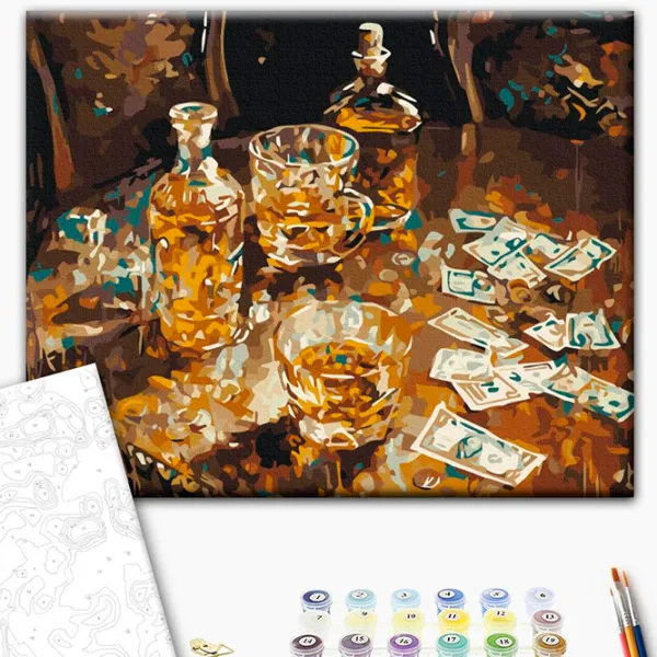 Картина по номерам BrushMe Золотой отдых BS53980 50 x 40 см / Горизонтальная photo 3