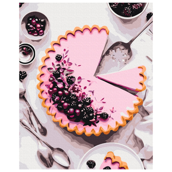 Картина по номерам BrushMe Черничный пирог BS40231 50 x 40 см / Вертикальная photo 1