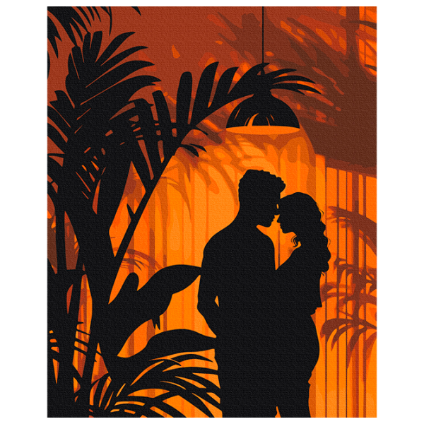 Pictură pe numere BrushMe Umbrele îndrăgostiților BS54024 50 x 40 cm / Verticală photo 1