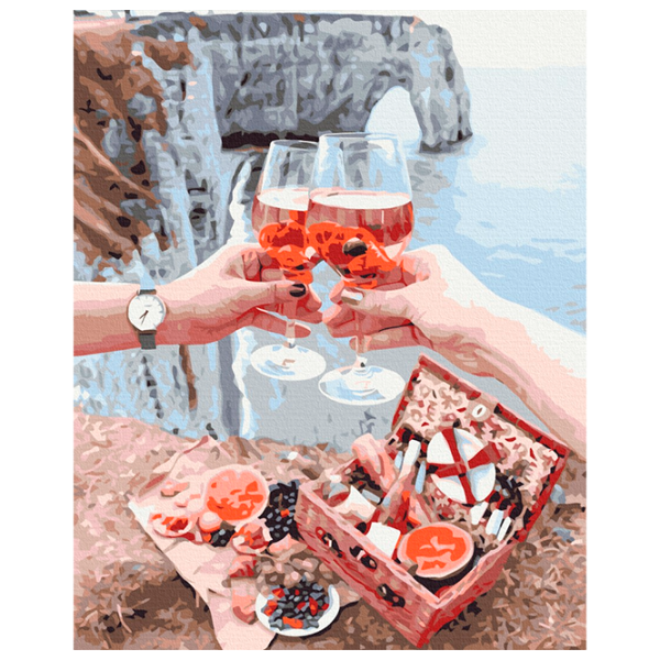 Pictură pe numere BrushMe Mic dejun pe stâncă BS27953FC 50 x 40 cm / Verticală photo 1