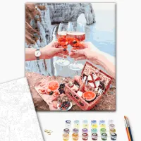 Картина по номерам BrushMe Завтрак на скалах BS27953FC 50 x 40 см / Вертикальная photo 2