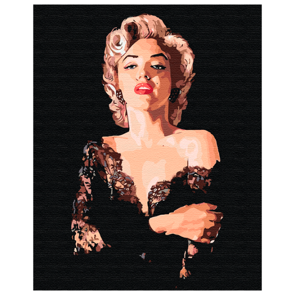 Pictură pe numere BrushMe Sensibila Marilyn BS51531FC 50 x 40 cm / Verticală photo 1