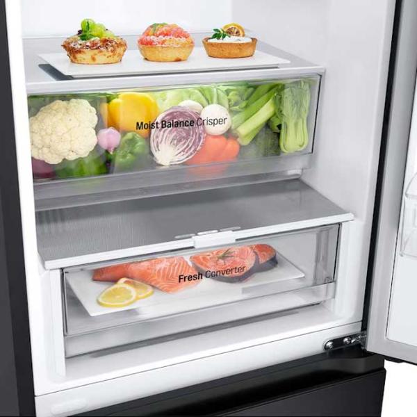Frigider LG GBV3100EEP cu congelator jos 344 l / 186 cm / Black photo 7