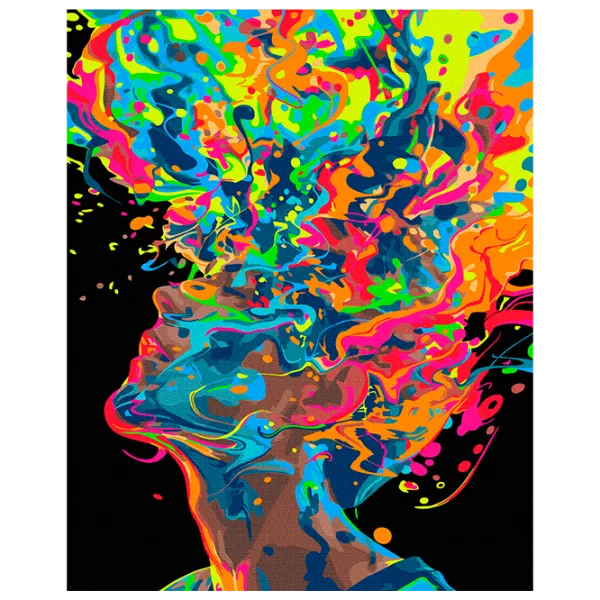 Картина по номерам BrushMe Взрыв творчества BSB0030FC 50 x 40 см / Вертикальная photo 1