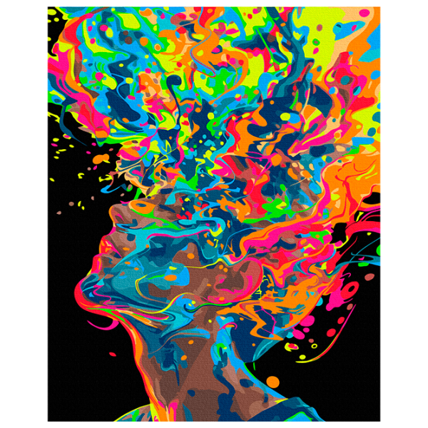 Картина по номерам BrushMe Взрыв творчества BSB0030FC 50 x 40 см / Вертикальная photo 1
