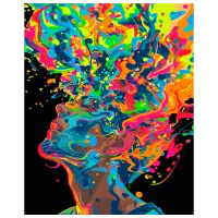 Картина по номерам BrushMe Взрыв творчества BSB0030FC 50 x 40 см / Вертикальная