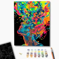 Картина по номерам BrushMe Взрыв творчества BSB0030FC 50 x 40 см / Вертикальная photo 3