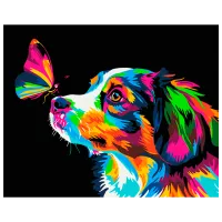 Картина по номерам BrushMe Цветное прикосновение BSB0029FC 50 x 40 см / Горизонтальная