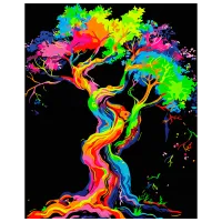 Pictură pe numere BrushMe Copacul viselor BSB0028FC 50 x 40 cm / Verticală