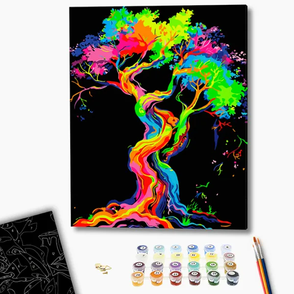 Pictură pe numere BrushMe Copacul viselor BSB0028FC 50 x 40 cm / Verticală photo 2