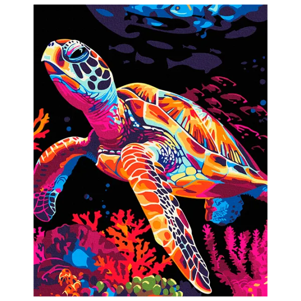 Pictură pe numere BrushMe Fantezia broaștei țestoase BSB0017FC 50 x 40 cm / Verticală photo 1 Pictură pe numere BrushMe Fantezia broaștei țestoase BSB0017FC 50 x 40 cm / Verticală photo 1
