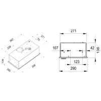 Hotă Tornado Modul Glass 750 Telescopică/ White/ Inox photo 4