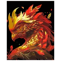 Картина по номерам BrushMe Золотой феникс BSB0014FC 50 x 40 см / Вертикальная
