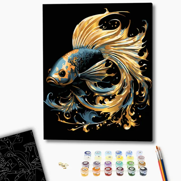 Pictură pe numere BrushMe Peștișor magic BSB0006FC 50 x 40 cm / Verticală photo 2 Pictură pe numere BrushMe Peștișor magic BSB0006FC 50 x 40 cm / Verticală photo 2