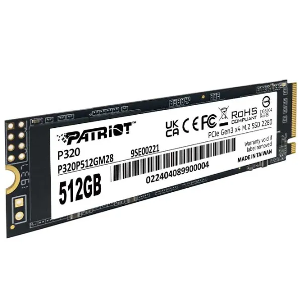 SSD Patriot P320 512 GB M.2 NVMe photo 4