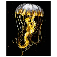 Pictură pe numere BrushMe Meduza BSB0001FC 50 x 40 cm / Verticală