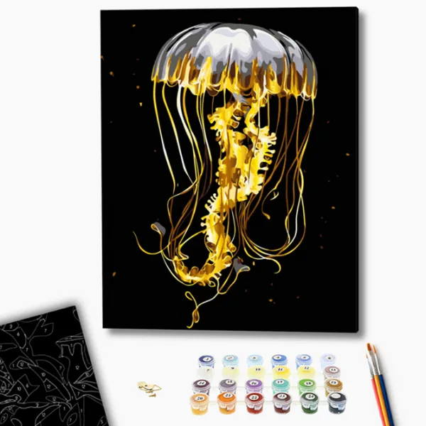 Pictură pe numere BrushMe Meduza BSB0001FC 50 x 40 cm / Verticală photo 2