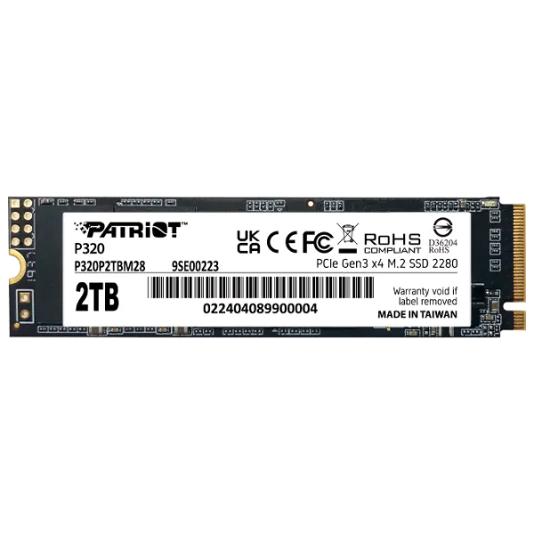 SSD Patriot P320 2 ТБ M.2 NVMe photo 1