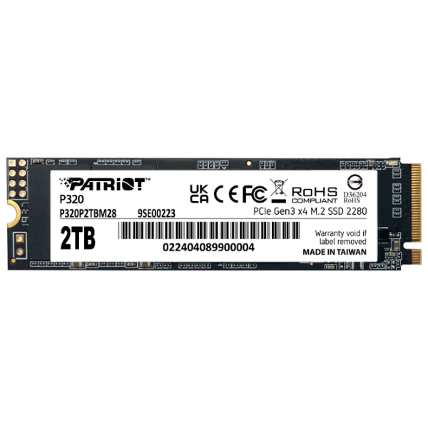 SSD Patriot P320 2 ТБ M.2 NVMe photo 1