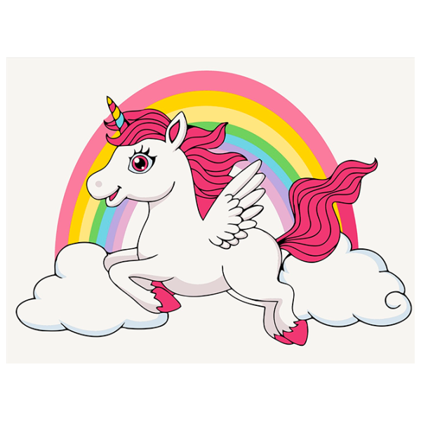 Pictură pe numere BrushMe Unicorn în culori de curcubeu KBS7125FC 40 x 30 cm / Orizontală photo 1 Pictură pe numere BrushMe Unicorn în culori de curcubeu KBS7125FC 40 x 30 cm / Orizontală photo 1