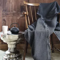 Cuvertură Issimo Home MAIA Bumbac / Black