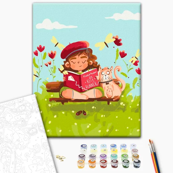 Pictură pe numere BrushMe Zână în vacanță KBS0124FC 40 x 30 cm / Verticală photo 3