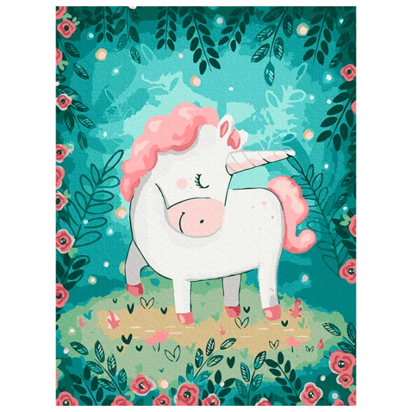 Картина по номерам BrushMe Unicorn RBS43586FC 40 x 30 cm / Вертикальная photo 1