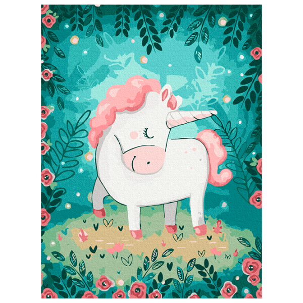 Картина по номерам BrushMe Unicorn RBS43586FC 40 x 30 cm / Вертикальная photo 1