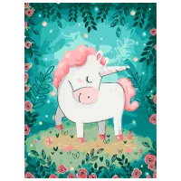 Картина по номерам BrushMe Unicorn RBS43586FC 40 x 30 cm / Вертикальная