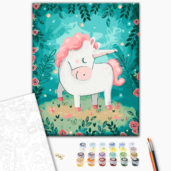 Картина по номерам BrushMe Unicorn RBS43586FC 40 x 30 cm / Вертикальная photo 3