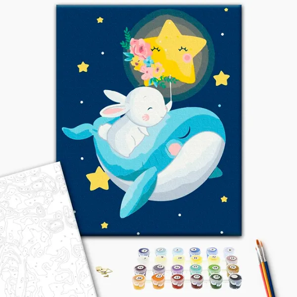 Картина по номерам BrushMe Сон зайчика KBS0096FC 40 x 30 cm / Вертикальная photo 3