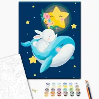 Картина по номерам BrushMe Сон зайчика KBS0096FC 40 x 30 cm / Вертикальная photo 3