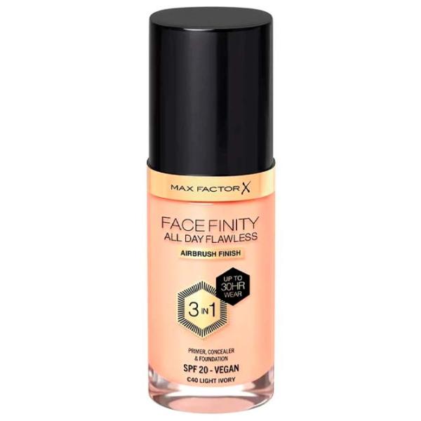 Тональный крем Max Factor Face Finity All Day Flawless 3 in 1 Foundation 30 мл / Light Ivory photo 1