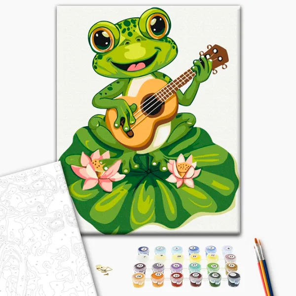 Картина по номерам BrushMe Лягушонок гитарист KBS0154FC 40 x 30 cm / Вертикальная photo 3