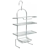 Полка для ванной Axentia 282004 Металл / Серебряный