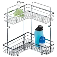 Полка для ванной Axentia 280875 Металл / Серебряный