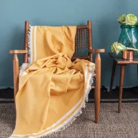 Cuvertură Issimo Home Athens Bumbac / Yelow