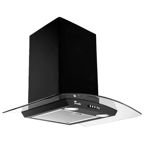 Hotă Tornado Eva 1200 Șemineu/ Black/ Inox photo 1