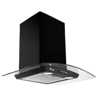 Hotă Tornado Eva 1200 Șemineu/ Black/ Inox