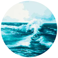 Pictură pe numere BrushMe Val RC00051FC 30 x 30 cm / Verticală