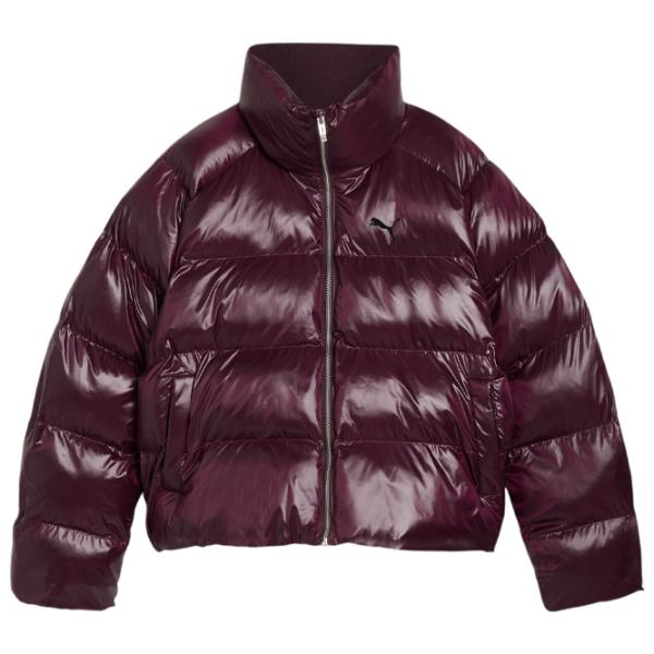Scurtă pentru femei Puma Shiny Puffer Jacket Toamnă - Iarnă / Plum photo 1