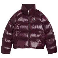 Scurtă pentru femei Puma Shiny Puffer Jacket Toamnă - Iarnă / Plum