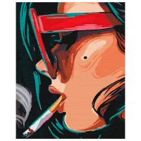 Картина по номерам BrushMe Дымчатый взгляд BS51946FC 50 x 40 см / Вертикальная