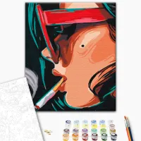 Картина по номерам BrushMe Дымчатый взгляд BS51946FC 50 x 40 см / Вертикальная photo 2
