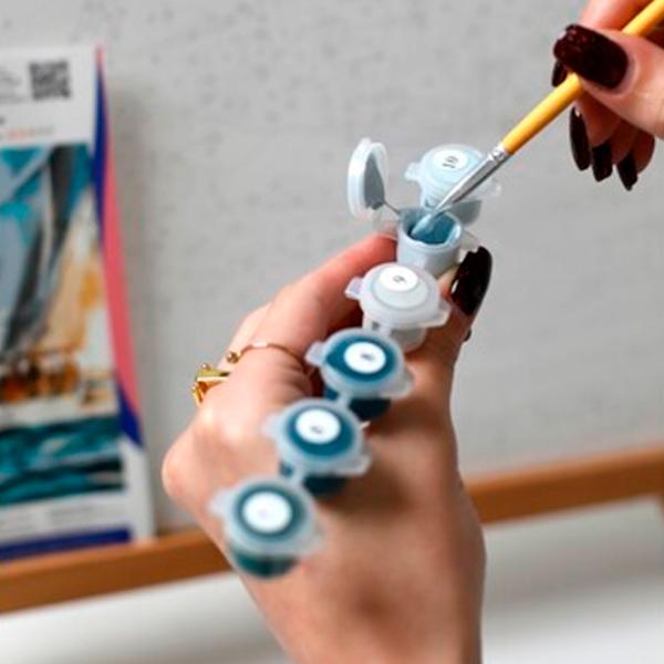 Pictură pe numere BrushMe Pisicul în Miami BS29637FC 50 x 40 cm / Orizontală photo 3