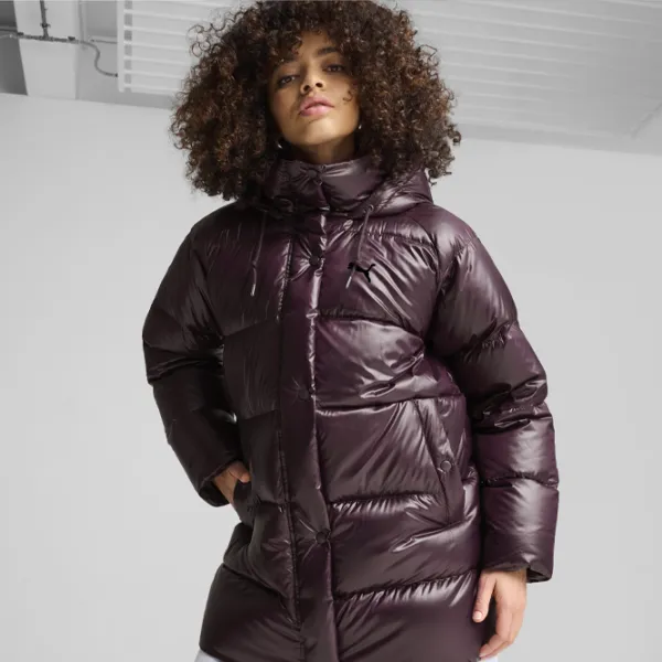 Куртка для женщин Puma Style Down Jacket Осень - Зима / Cлива photo 4