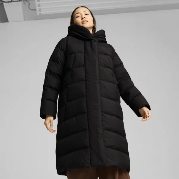 Scurtă pentru femei Puma Long Down Coat Toamnă - Iarnă / Black photo 3