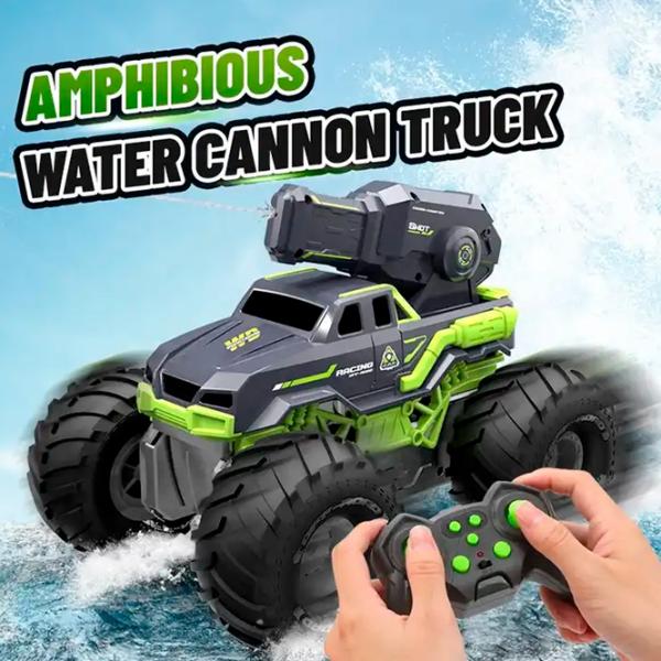 Mașină Lead Honor Amphibious Water Cannon Truck LH-C072  / 2.4 GHz / Black Green photo 7