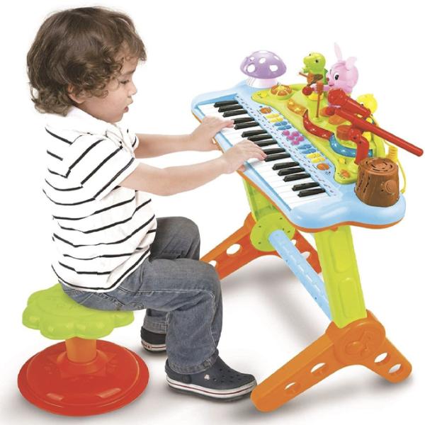 Pian pentru copii Hola Toys 669 37 clape Multicolor photo 4