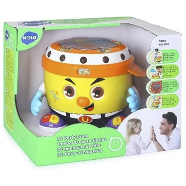 Барабан Hola Toys Happy Drum 1.5+ / Желтый photo 4